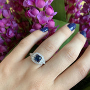 Montana Sapphire & Diamond Ring-"Delilah"