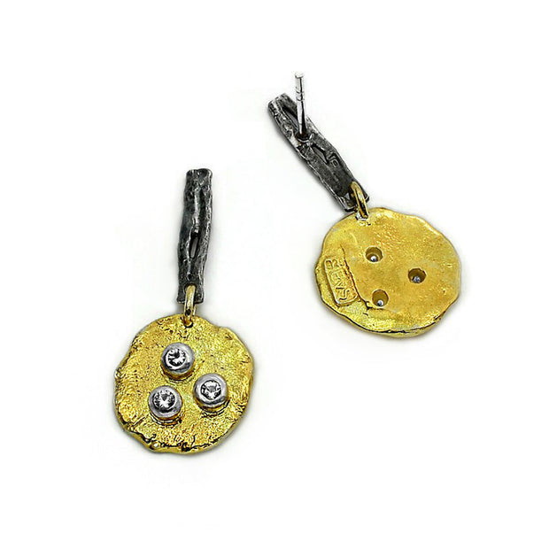 Textured Drop Earrings