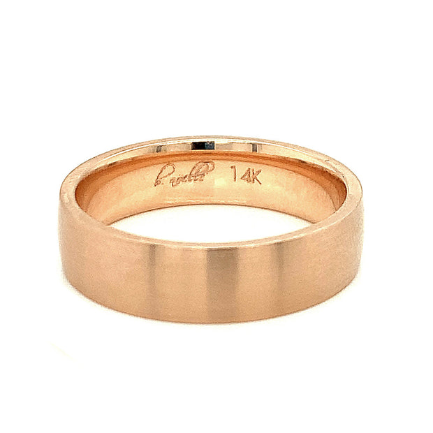 Brushed Rose Gold Band