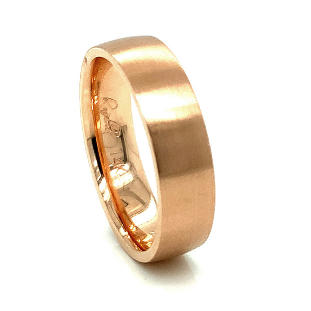 Brushed Rose Gold Band