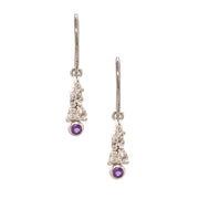 Amethyst Elemental Drop Earrings