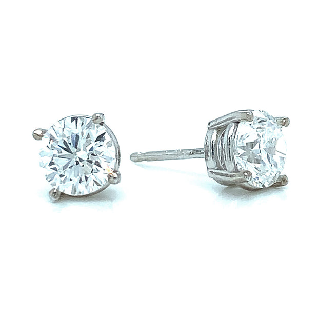 Lab Grown Diamond Stud Earrings - 1.40ctw