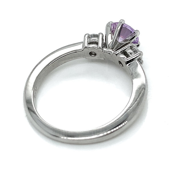 Montana Sapphire & Diamond Platinum Ring - "Dolce Lilac"