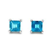 Sterling Silver & Blue Topaz Studs- "Baby Blues"