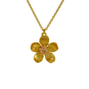 Gold Vermeil & Citrine Necklace - "Buttercup"