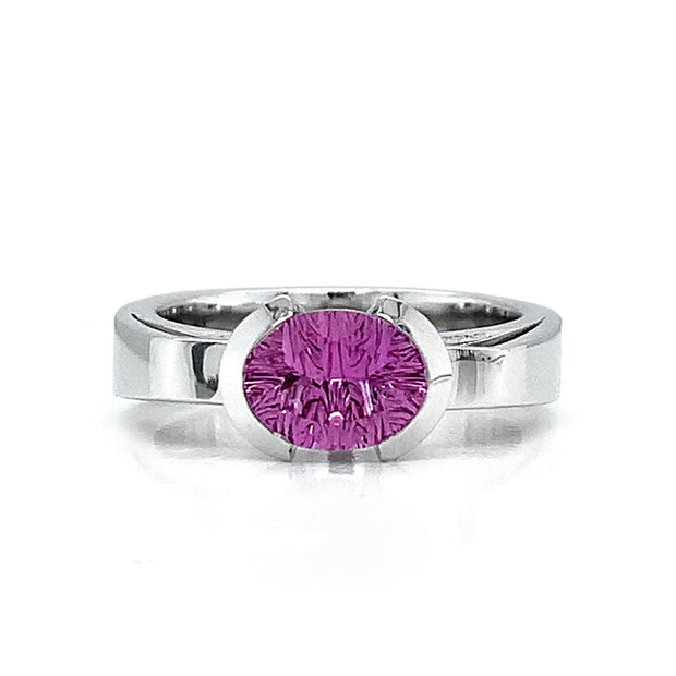 Fantasy-Cut Pink Sapphire Engagement Ring- "Cosmopolitan"