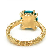 Carico Lake Turquoise & Diamond Ring - "Moonrise"