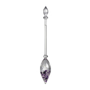 Vino Gem-Water Decanter and Vial - amethyst & clear quartz